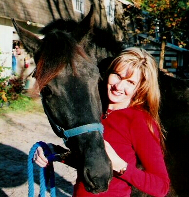 Lexington & Gigha, Dec. '04.  (Lexington -- Friesian/TB colt)